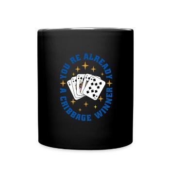 Cribbage - Tasse einfarbig - Schwarz - Vorne