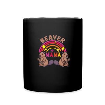Biber - Tasse einfarbig - Schwarz - Vorne
