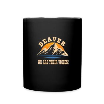 Biber - Tasse einfarbig - Schwarz - Vorne
