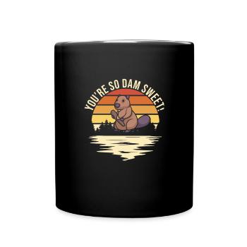 Biber - Tasse einfarbig - Schwarz - Vorne