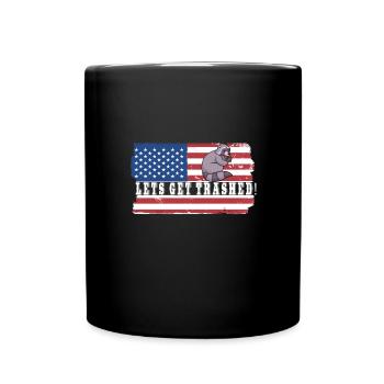 Raton laveur - Mug uni - noir - Devant