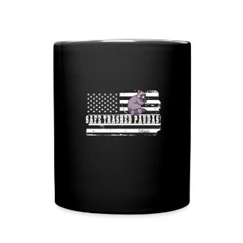 Raton laveur - Mug uni - noir - Devant