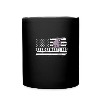 Raton laveur - Mug uni - noir - Devant