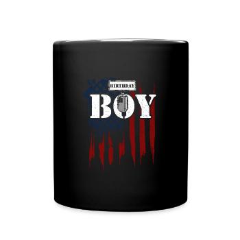 Garçon d’anniversaire - Vétéran - Mug uni - noir - Devant