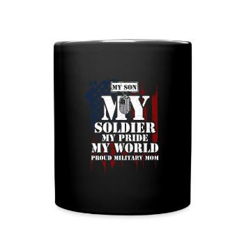 Mon fils Mon soldat Ma fierté Mon Wo... - Mug uni - noir - Devant