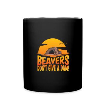 Beaver Nutria - Full Colour Mug - black - Front