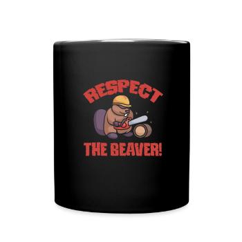 Beaver Nutria - Full Colour Mug - black - Front