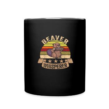 Beaver Nutria - Full Colour Mug - black - Front