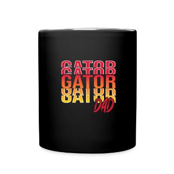 Echse Gator - Tasse einfarbig - Schwarz - Vorne