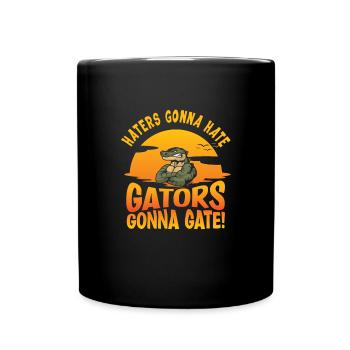 Echse Gator - Tasse einfarbig - Schwarz - Vorne