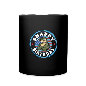Echse Gator - Tasse einfarbig - Schwarz - Vorne