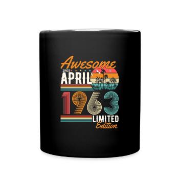 Great since April 1963 - Full Colour Mug - black - Front