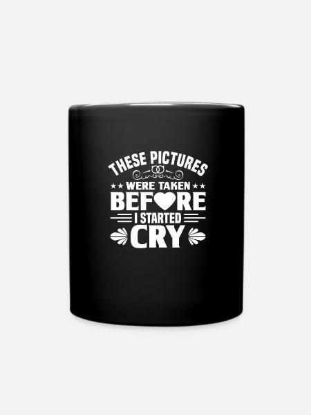 Hochzeit - Tasse einfarbig - Schwarz