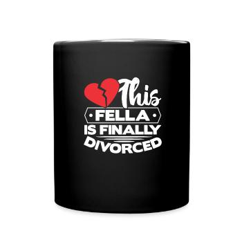 Scheidung - Tasse einfarbig - Schwarz - Vorne