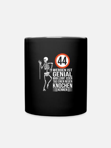 44.Geburtstag - Tasse einfarbig - Schwarz