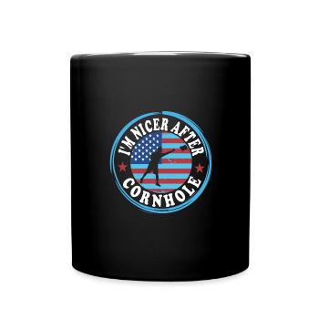 Cornhole - Mug uni - noir - Devant