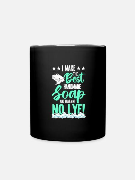 Seife machen - Tasse einfarbig - Schwarz