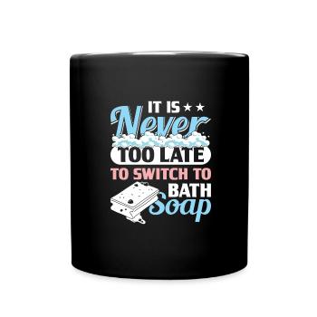 Seife machen - Tasse einfarbig - Schwarz - Vorne