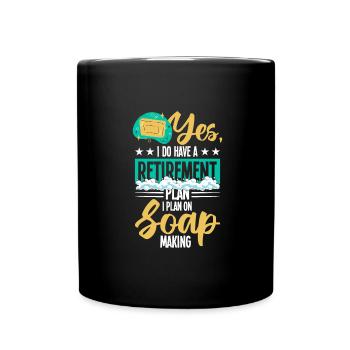 Seife machen - Tasse einfarbig - Schwarz - Vorne