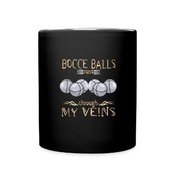 Bocce - Tasse einfarbig - Schwarz - Vorne