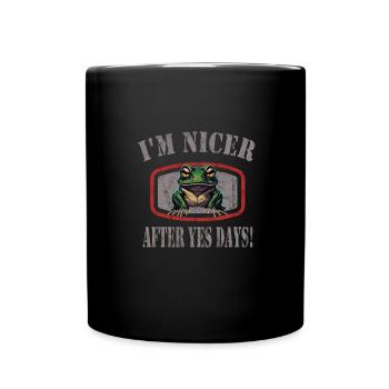 Oui Jour - Mug uni - noir - Devant