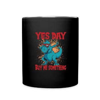 Oui Jour - Mug uni - noir - Devant