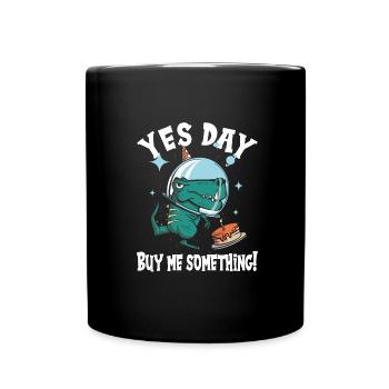 Oui Jour - Mug uni - noir - Devant