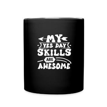 Oui Jour - Mug uni - noir - Devant