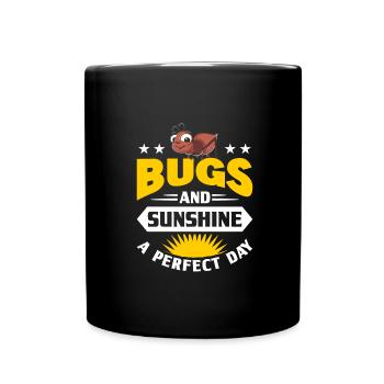 Insekten - Tasse einfarbig - Schwarz - Vorne