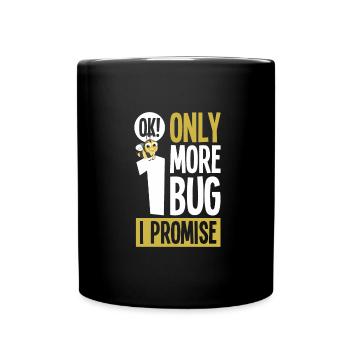 Insekten - Tasse einfarbig - Schwarz - Vorne