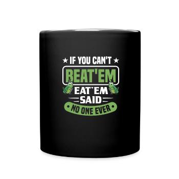 Insekten - Tasse einfarbig - Schwarz - Vorne