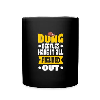 Insekten - Tasse einfarbig - Schwarz - Vorne