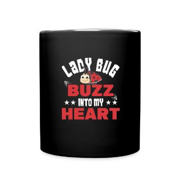 Insekten - Tasse einfarbig - Schwarz - Vorne