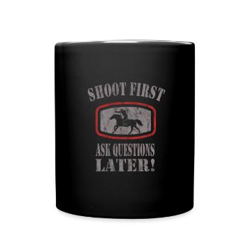 Horseback Archery - Full Colour Mug - black - Front