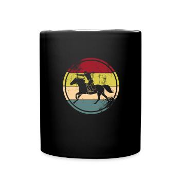 Horseback Archery - Full Colour Mug - black - Front