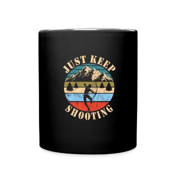 Chasse à l’arc - Mug uni - noir - Devant