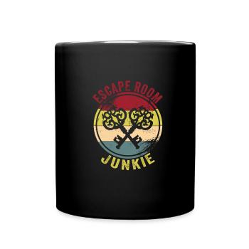 Escape Room - Tasse einfarbig - Schwarz - Vorne