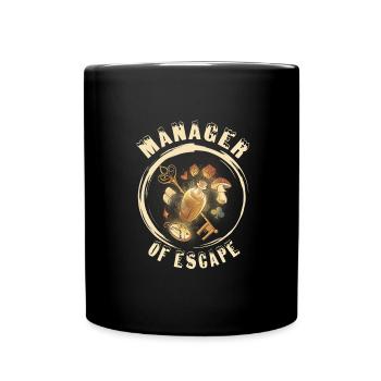 Escape Room - Tasse einfarbig - Schwarz - Vorne