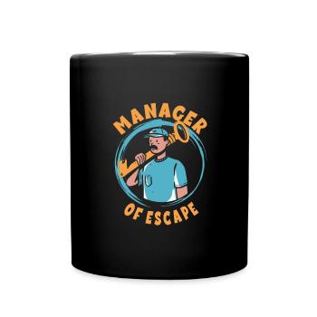 Escape Room - Tasse einfarbig - Schwarz - Vorne