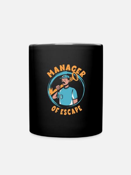 Escape Room - Tasse einfarbig - Schwarz