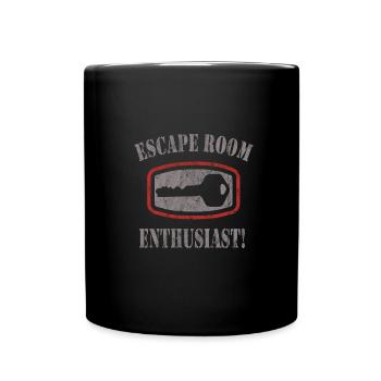 Escape Room - Tasse einfarbig - Schwarz - Vorne