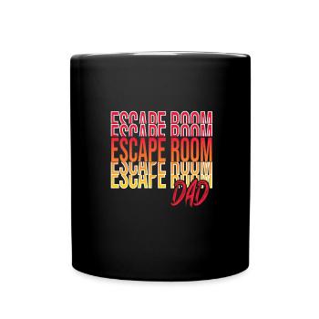 Escape Room - Tasse einfarbig - Schwarz - Vorne