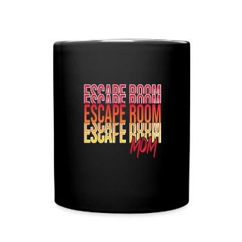 Escape Room - Tasse einfarbig - Schwarz - Vorne