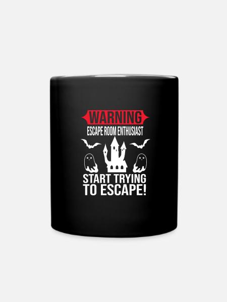 Escape Room - Tasse einfarbig - Schwarz