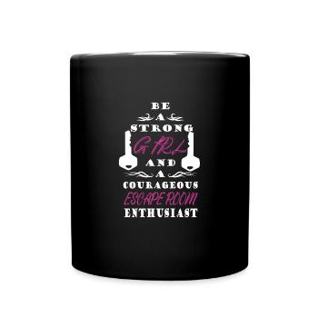 Escape Room - Tasse einfarbig - Schwarz - Vorne