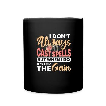 Rollenspiel - Tasse einfarbig - Schwarz - Vorne