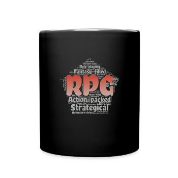 Rollenspiel - Tasse einfarbig - Schwarz - Vorne