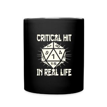 Jeu de rôle - Mug uni - noir - Devant