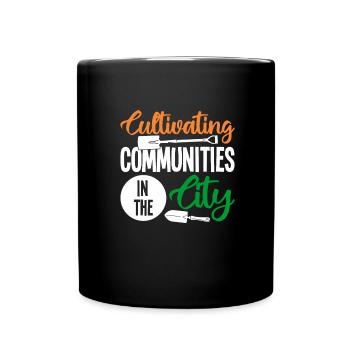 Allotments in the city - Full Colour Mug - black - Front