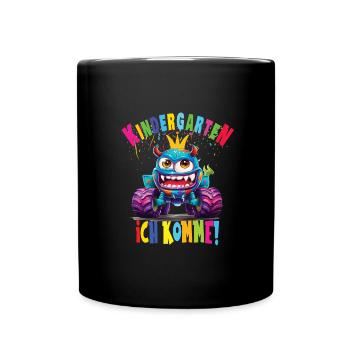Kindergarten - Tasse einfarbig - Schwarz - Vorne